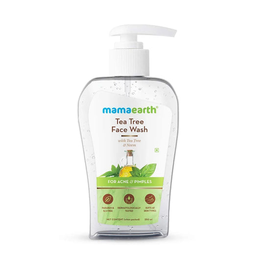 & Pimples Tree Cleansing Face 250ml Neem for Tea Acne with Mamaearth for Wash